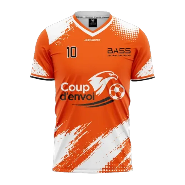 Chandails de soccer personnalisés : réalisation 6 de DesignUnik