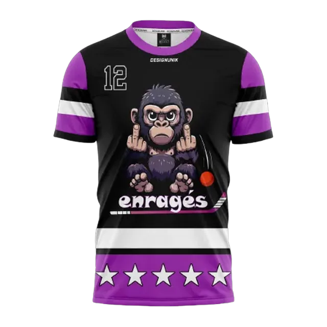 Chandails de dek hockey personnalisés : réalisation 12 de DesignUnik