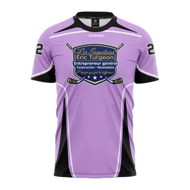 Chandails de dek hockey personnalisés : réalisation 7 de DesignUnik