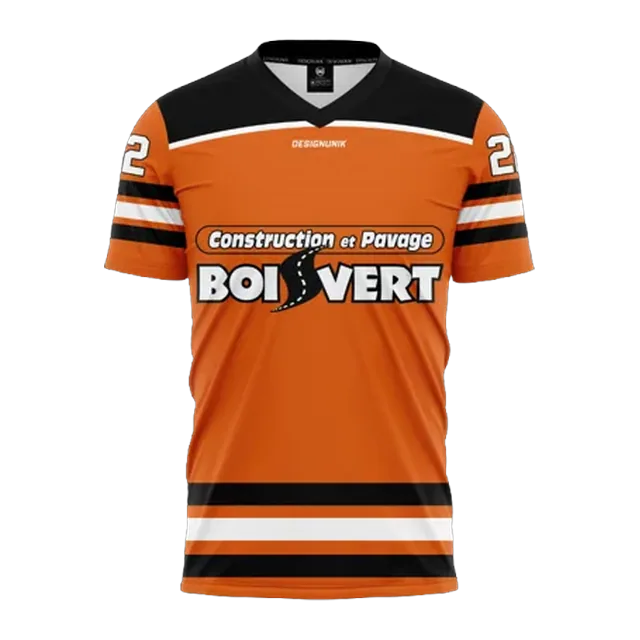 Chandails de dek hockey personnalisés : réalisation 4 de DesignUnik